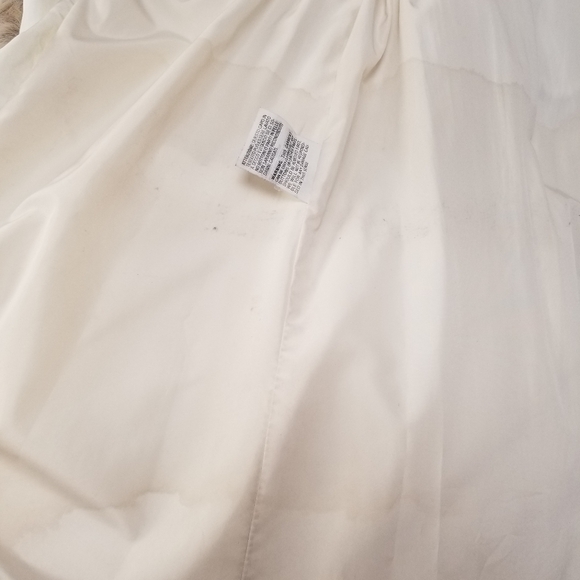 $2395 MADE IN ITALY Real Fox Fur Trimmed Ivory Coat - Picture 12 of 12